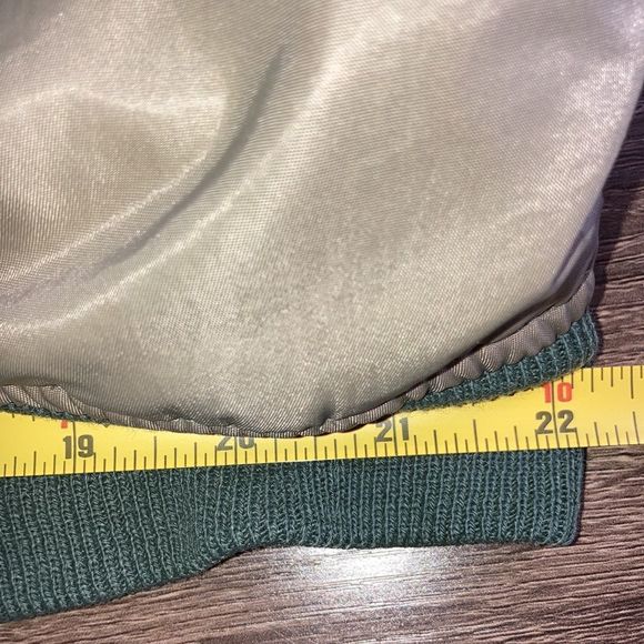 Vintage Mens MA-1 FLIGHT BOMBER JACKET SIZE XL Green - Picture 14 of 14